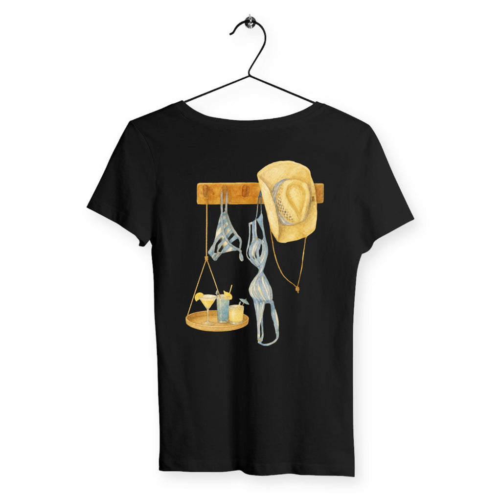 T-shirt Femme Cabana & Cocktails - dos_noir