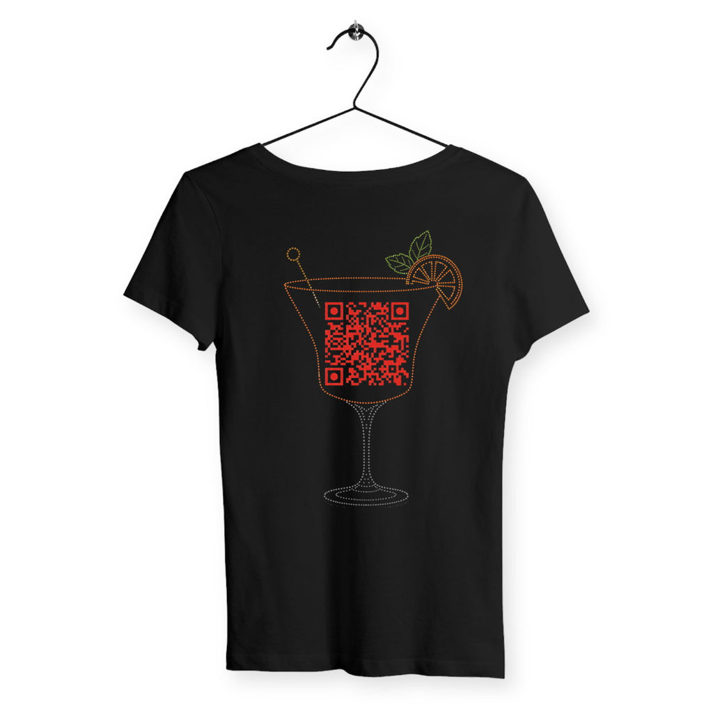 T-shirt Femme QR - dos_noir