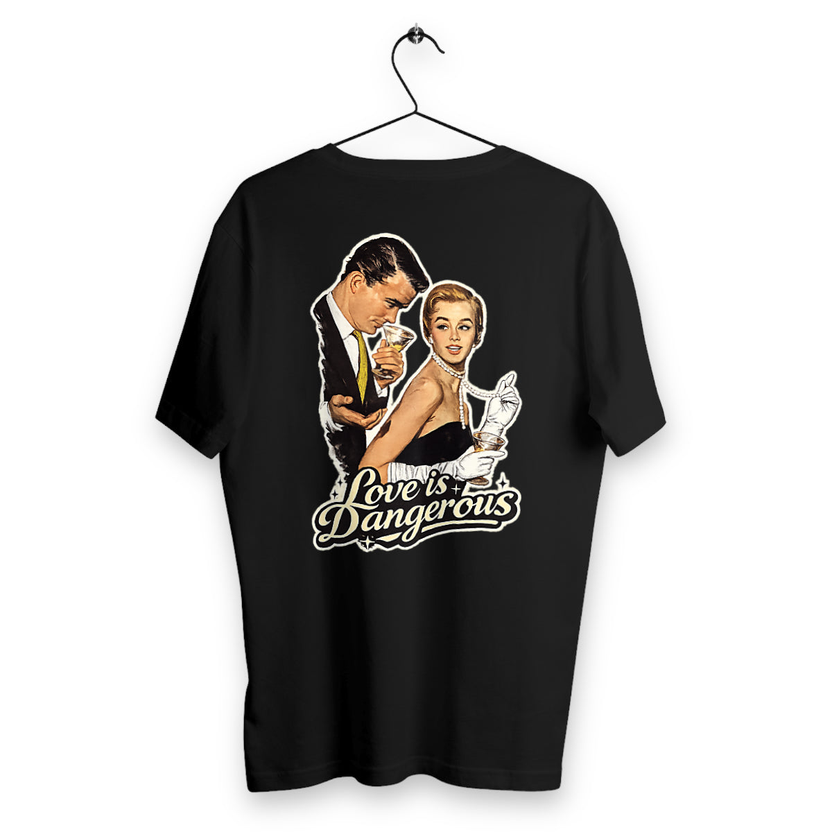 t-shirt homme love is dangerous - dos_noir