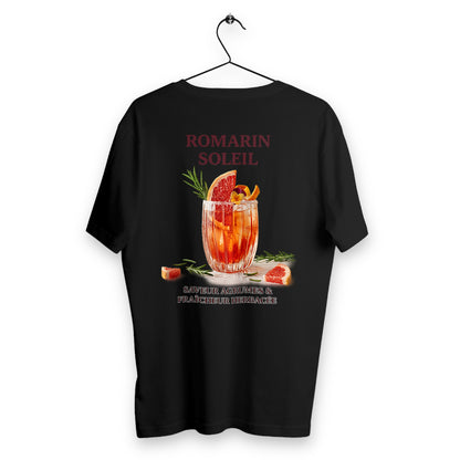 T-shirt Homme Romarin Soleil - dos_noir
