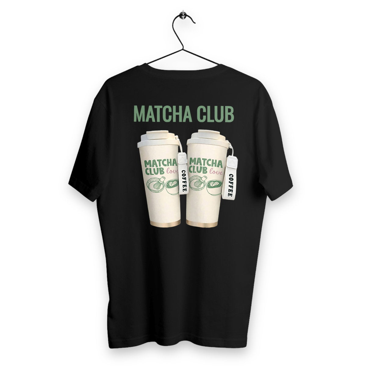 T-shirt Homme Matcha club  - dos_noir