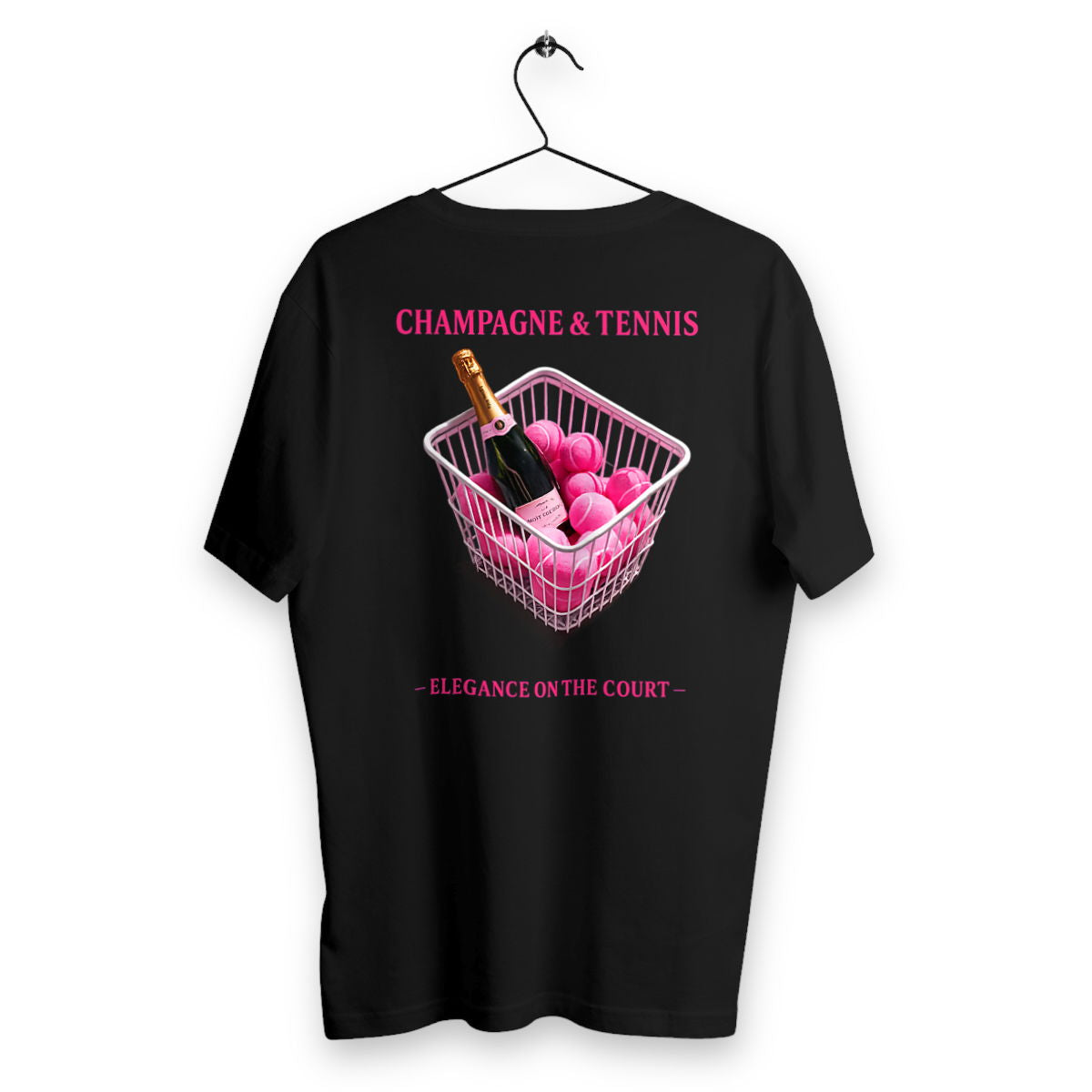 T-shirt Homme Champagne & Tennis - dos_noir