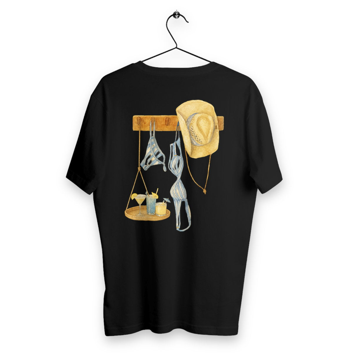 T-shirt Homme Cabana & Cocktails - dos_noir