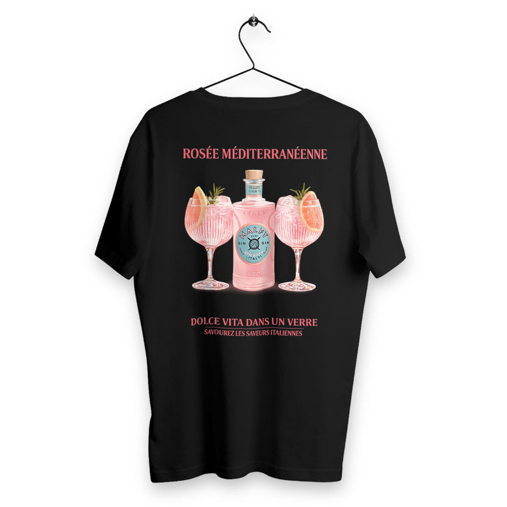 T-shirt Homme Rosée Méditerranéenne - dos_noir