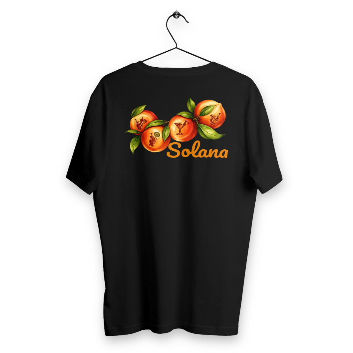 T-shirt Homme Orangé - dos_noir