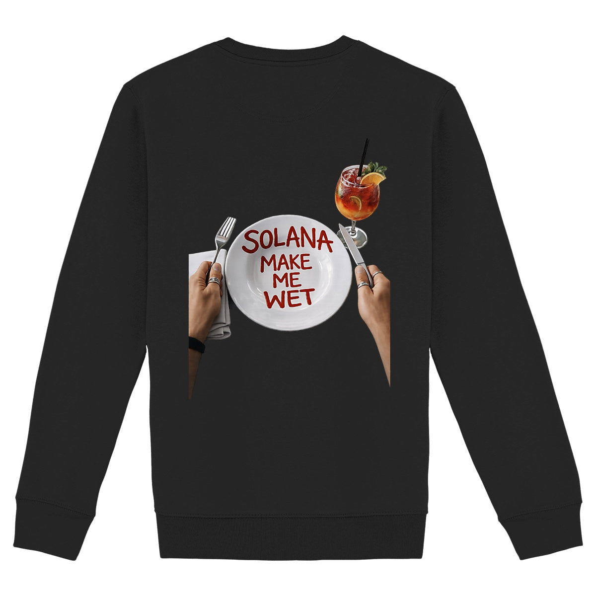 Sweat Solassiette Unisexe - dos_noir
