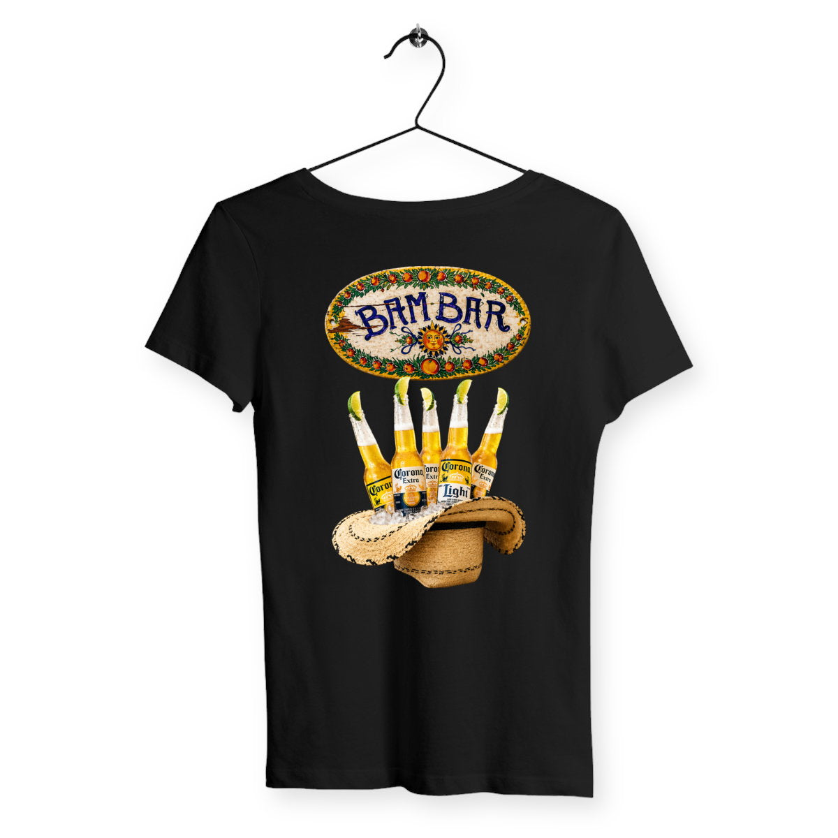 T-shirt Femme Bam Bar - dos_noir