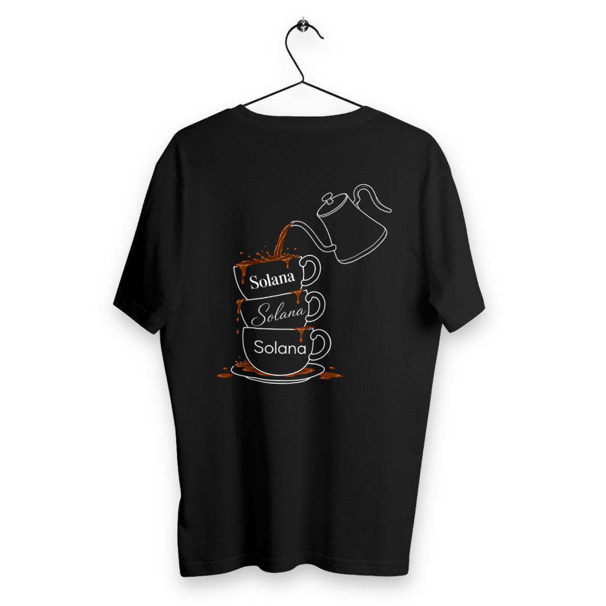 T-shirt Homme Café - dos_noir