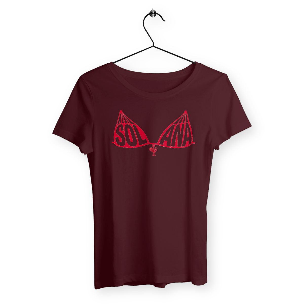 T-shirt Femme Bikini - face_bordeaux