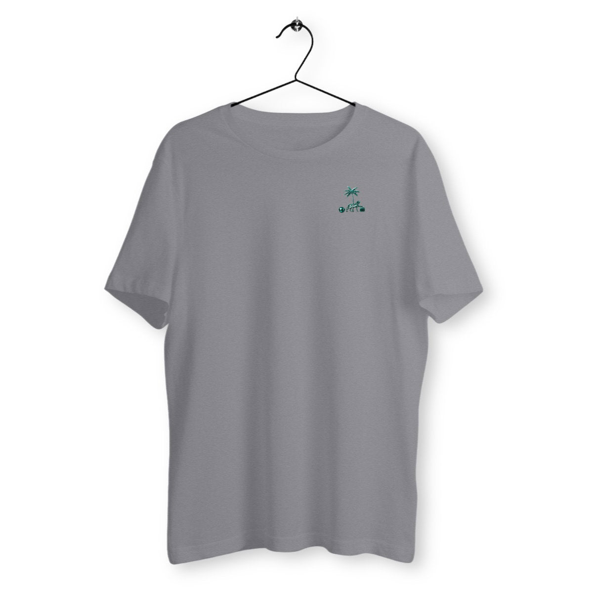 T-shirt Homme Émeraude - face_gris