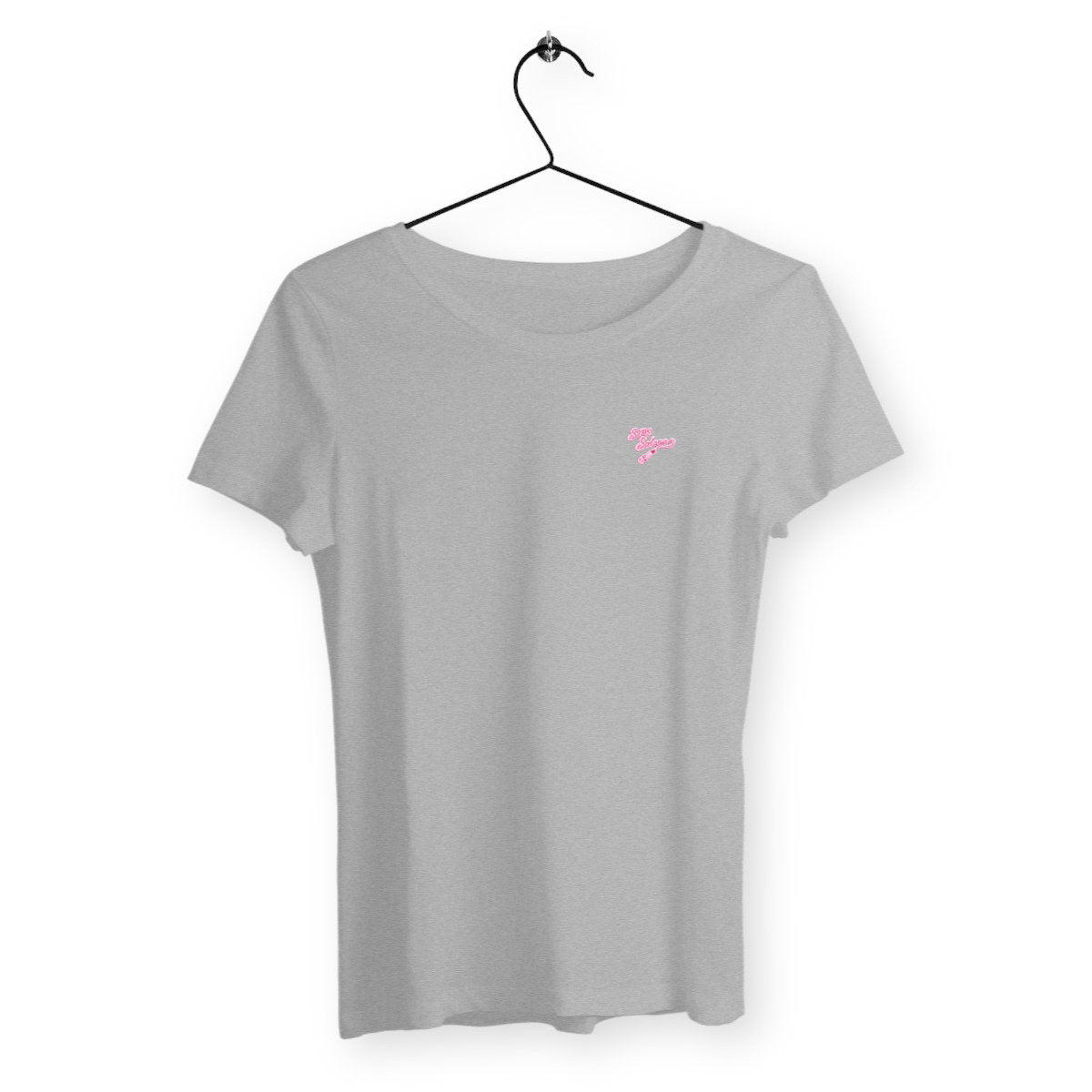 T-shirt Femme Fille A Papa - face_gris