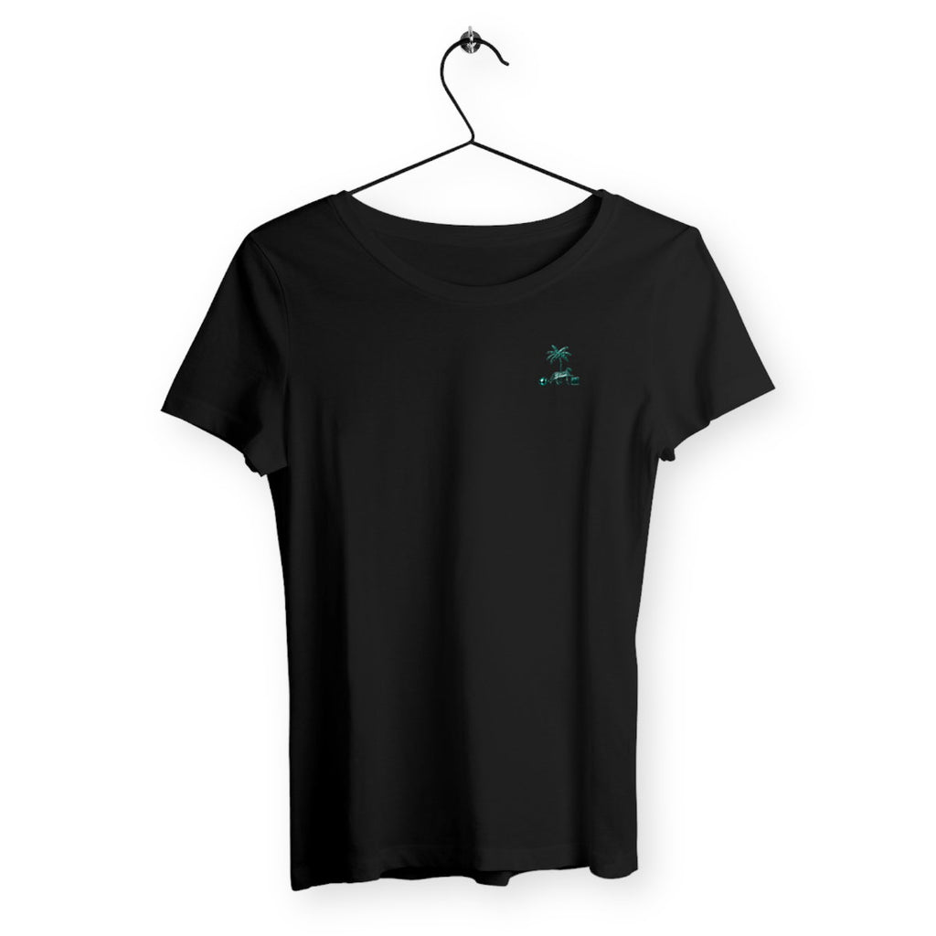 T-shirt Femme Émeraude - face_noir