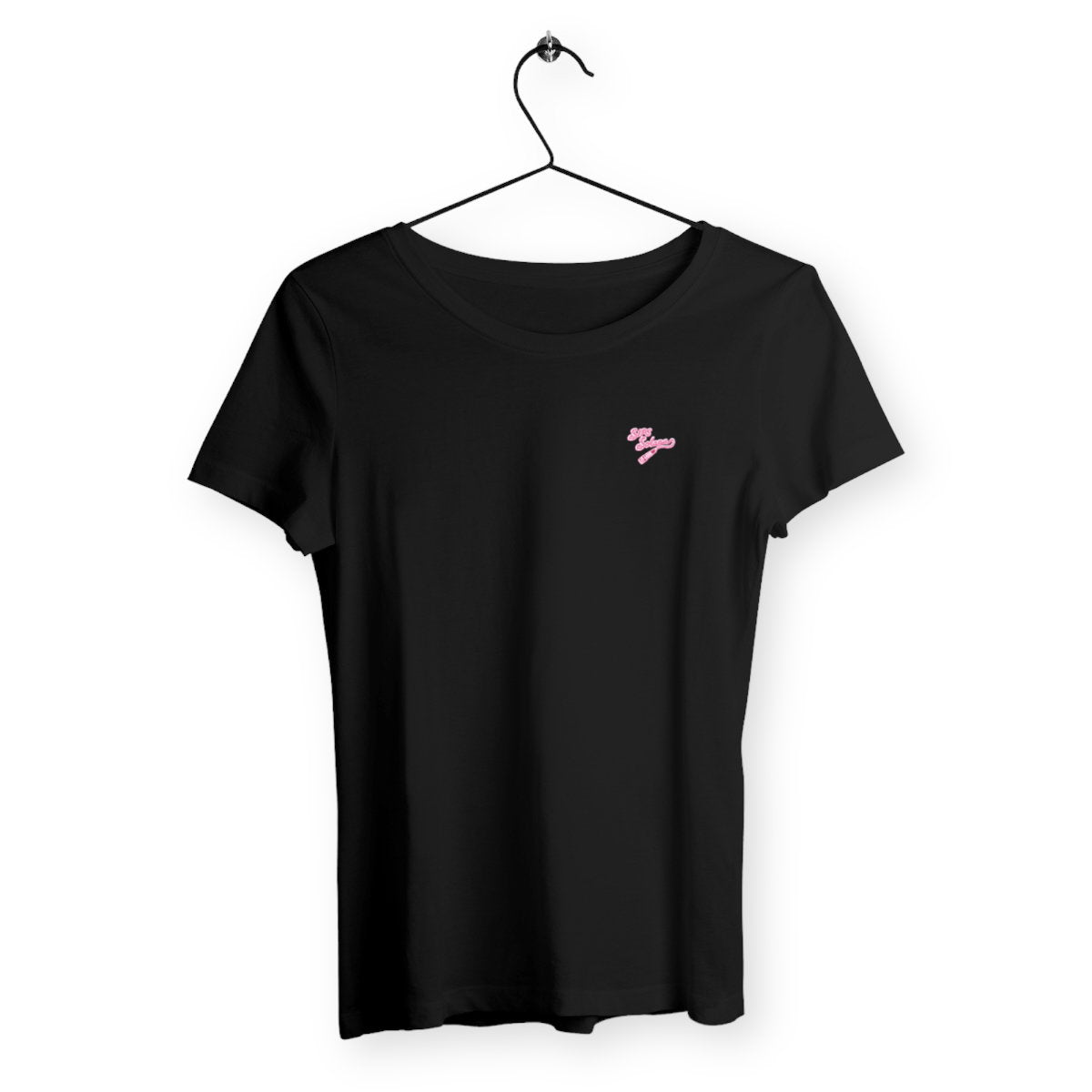 T-shirt Femme Fille A Papa - face_noir