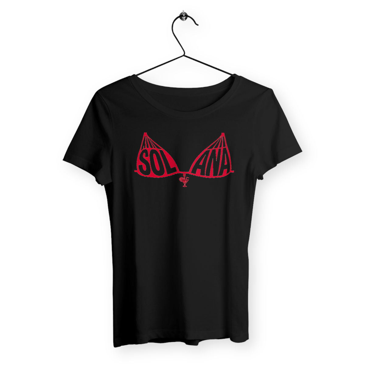 T-shirt Femme Bikini - face_noir